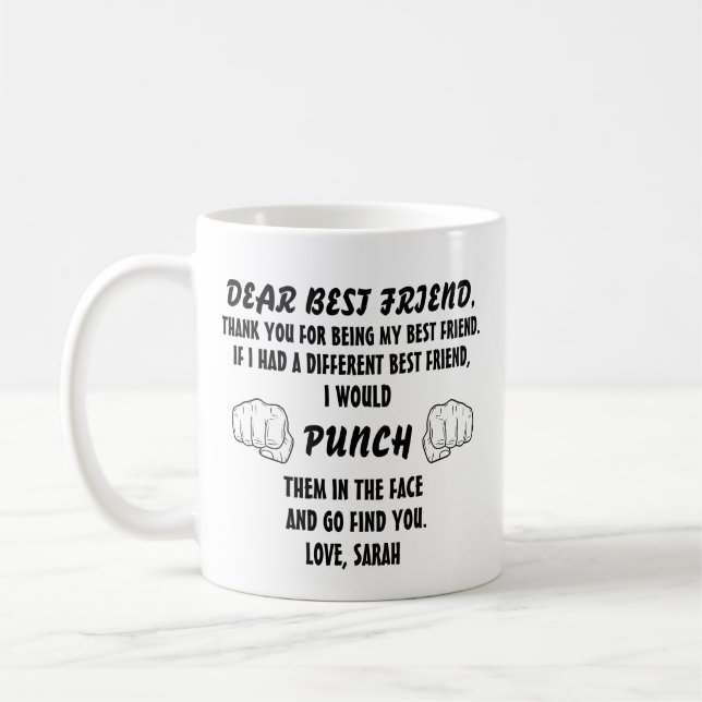 Mug Cadeaux drôles pour meilleur ami  (Gauche)