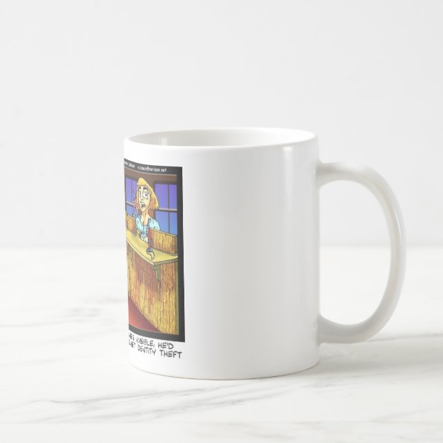 Mug Cadeaux drôles pour usurpation d'identité T-shirts (Droite)