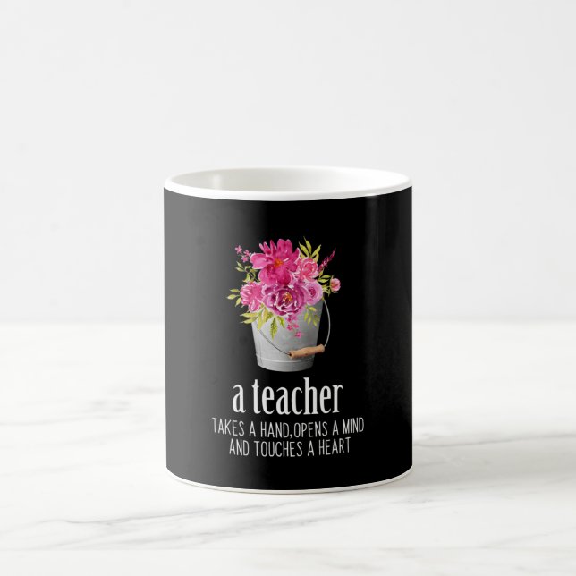 Mug Cadeaux Enseignant | Un Enseignant Prend La Main (Centre)
