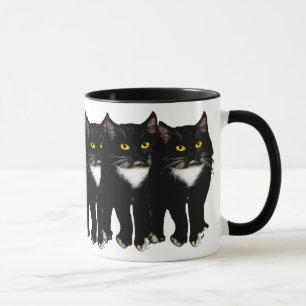 Mug Cadeaux et salutations de chat de smoking