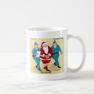 Mug Cadeaux et T-shirts drôles de Noël pour la police