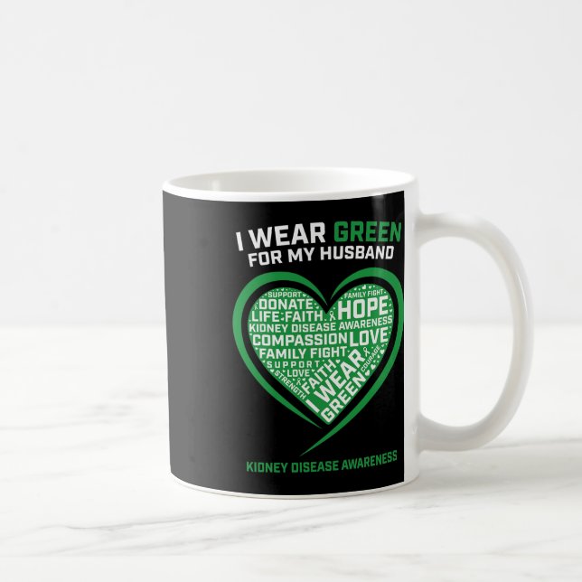 Mug Cadeaux Femmes Mari Maladie de transplantation du  (Droite)