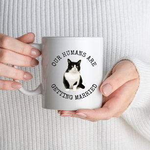 Mug Cadeaux Fiançailles de chat de chien personnalisés