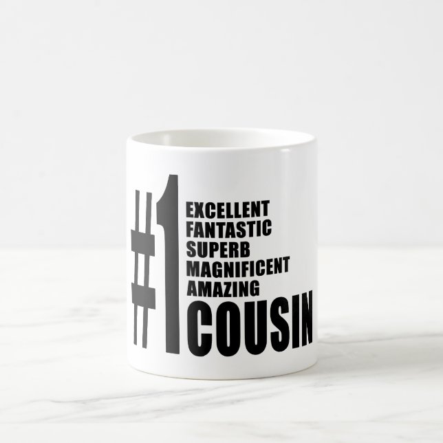 Mug Cadeaux frais pour des cousins : Cousin du numéro (Centre)