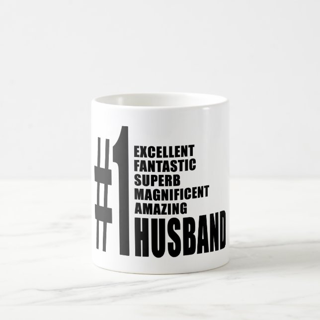 Mug Cadeaux frais pour des maris : Mari du numéro un (Centre)
