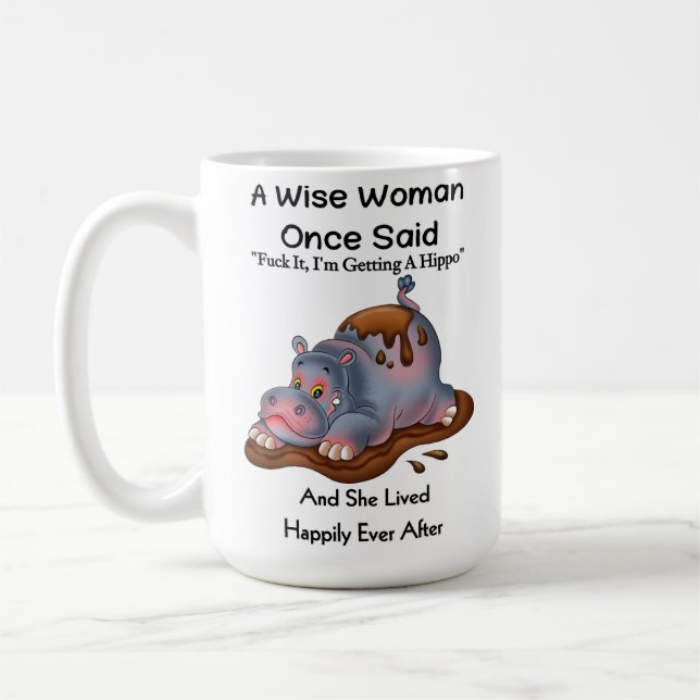Mug Cadeaux Hippopotamus Pour Femmes Amateurs Drôle Hi (Gauche)