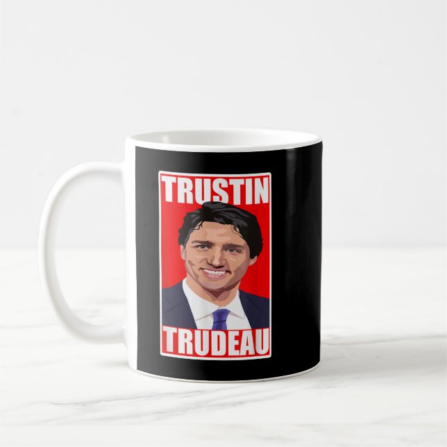 Mug Cadeaux Jour Justin Politiciens Trudeau Cadeau Pou (Gauche)