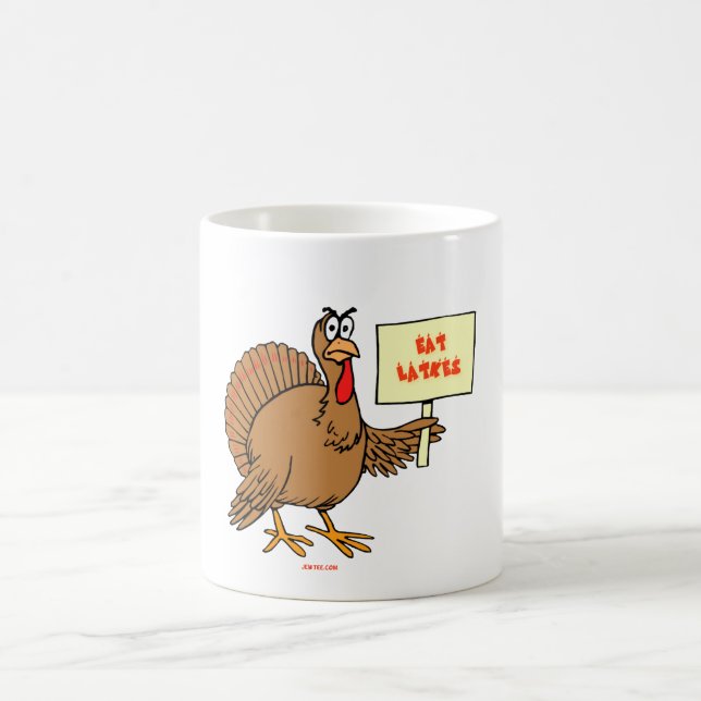 MUG CADEAUX JUIFS DRÔLES DE THNAKSGIVUKKAH HANOUKKA (Centre)