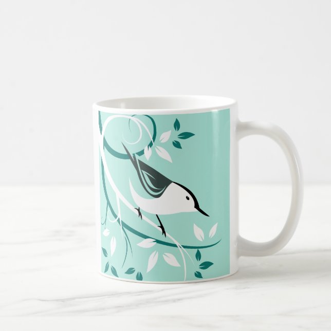 Mug Cadeaux Nuthatch à poitrine blanche (Droite)