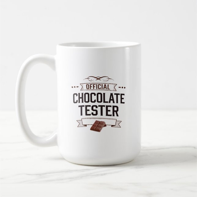 Mug "Cadeaux officiels de Tester de Chocolat (Gauche)