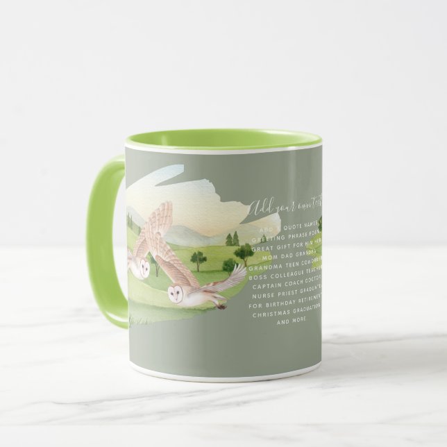 Mug CADEAUX OWL - Personnalisés (Devant gauche)