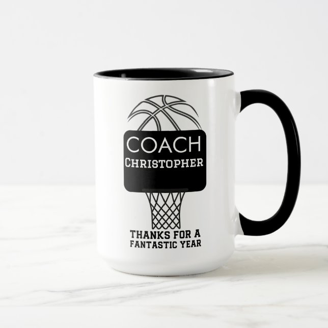 Mug Cadeaux personnalisés de basket-ball (Droite)