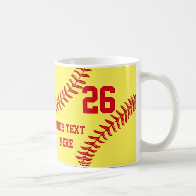 Mug Cadeaux personnalisés et bon marché du base-ball (Droite)