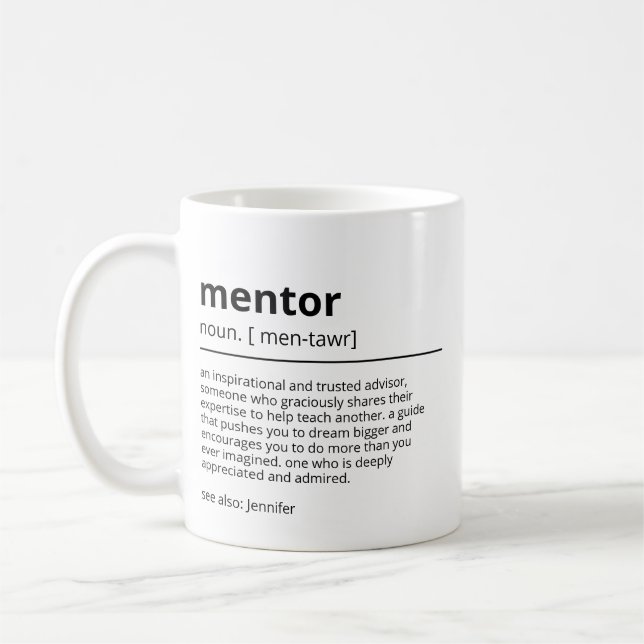 Mug Cadeaux personnalisés pour mentor - Cadeaux de rem (Gauche)