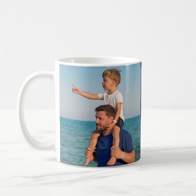 Mug Cadeaux photo pour papa Autocollant (Gauche)