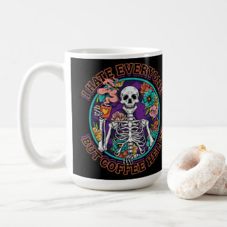 Mug Cadeaux pour amateurs de café Je déteste tout le m