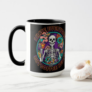 Mug Cadeaux pour amateurs de café Je déteste tout le m