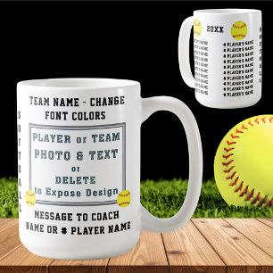 Mug Cadeaux pour les entraîneurs de softball ou cadeau