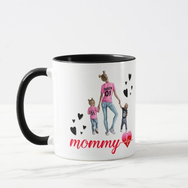 Mug cadeaux pour mère le jour de son anniversaire, la  (Gauche)