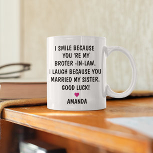 Mug Cadeaux pour nouveau beau-frère Cadeau de beau-f