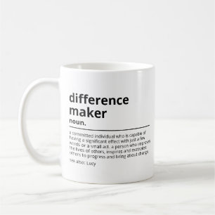 Mug Cadeaux pour une personne qui fait la différence -