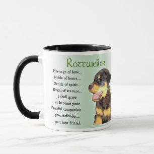 Mug Cadeaux Rottweiler amoureux