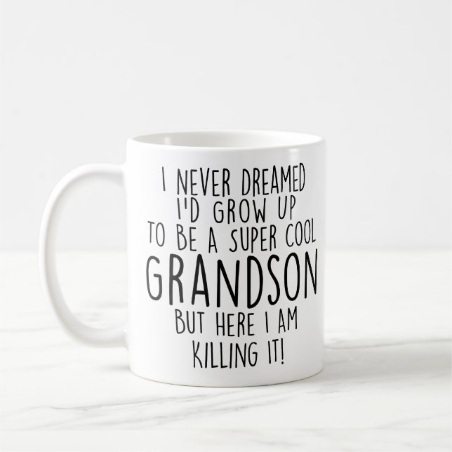 Mug Cadeaux sarcastiques pour Grandson cadeaux drôle p (Gauche)
