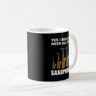 Mug Cadeaux Saxophonistes Jazz Musique Cadeaux Femmes 