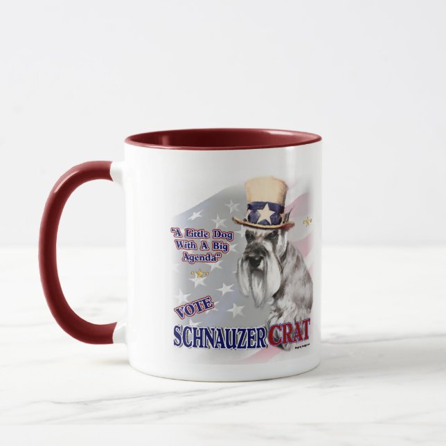 Mug Cadeaux Schnauzer miniatures (Gauche)