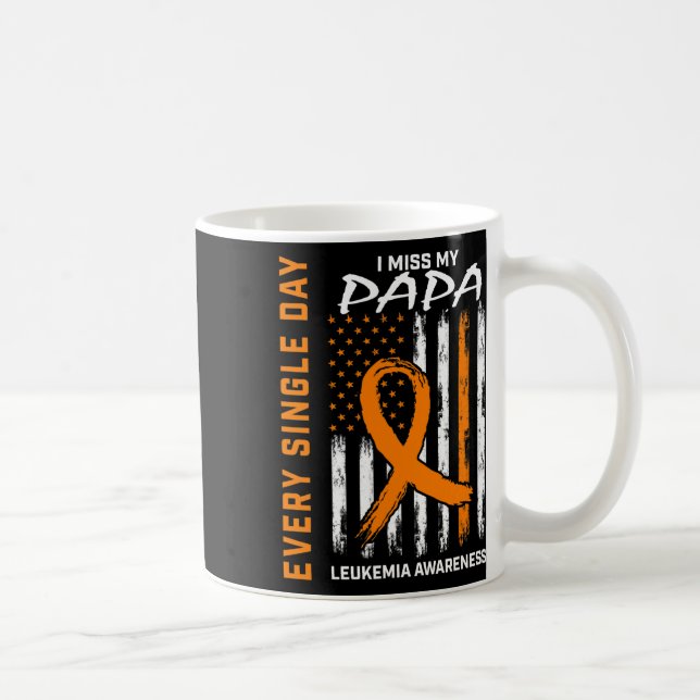 Mug Cadeaux Sympathiques Perte De Papa Orange Leukemia (Droite)