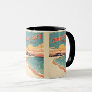 Mug Cadeaux vintage Travel Cocoa Beach Floride westgat