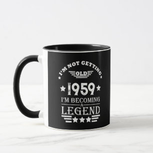 Mug Cadeaux vintages personnalisés 65e anniversaire bl
