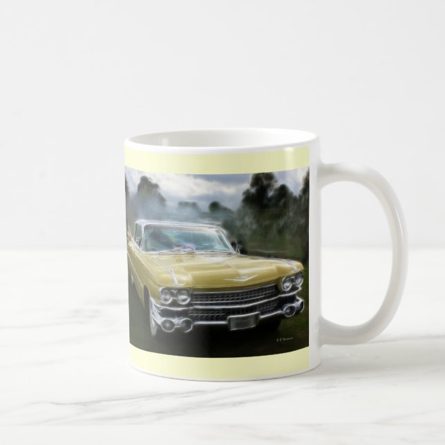 Mug Cadillac jaune (Droite)