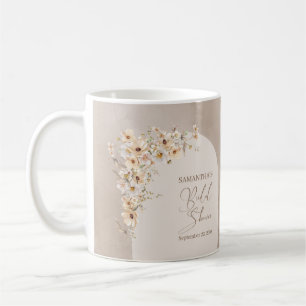 Mug Cadre d'arc d'ivoire Fleur sauvage moderne
