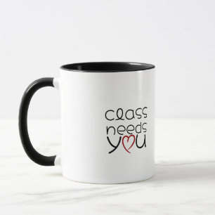 Mug Cadre de coeur de cadeau d'appréciation d'enseigna
