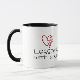 Mug Cadre de cœur de remerciement personnalisé pour en