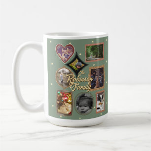 Mug Cadre de collage rétro de 12 photos de famille ult