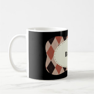 Mug Cadre de Jacquard personnalisable