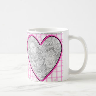Mug Cadre de photo de coeur