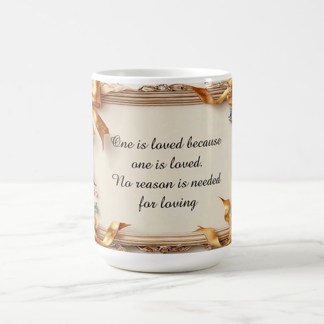 Mug Cadre doré élégant orné (Centre)