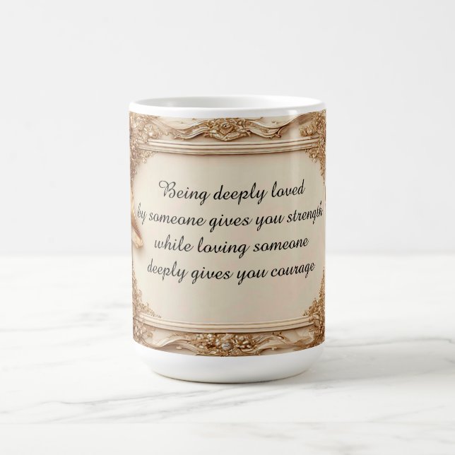 Mug Cadre doré orné élégant (Centre)