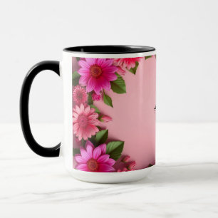 Mug Cadre floral coloré