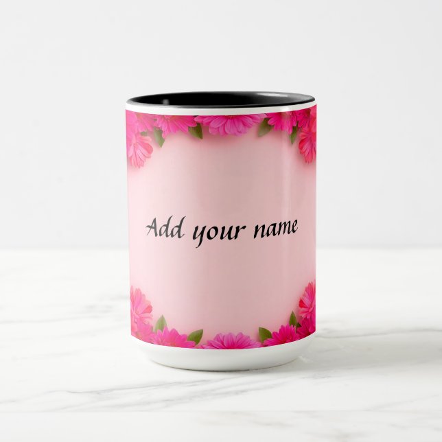 Mug Cadre floral coloré (Centre)