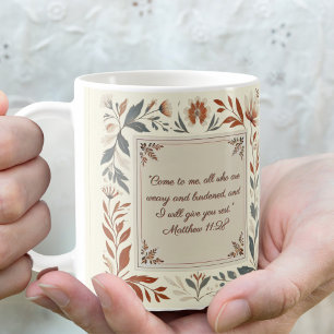 Mug Cadre Floral de Ferme en Crème au Beurre