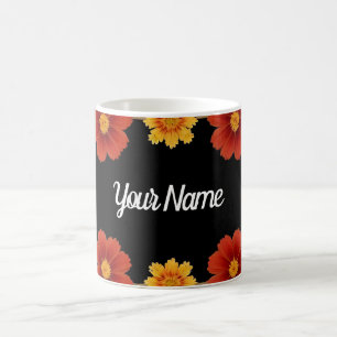 Mug Cadre floral élégant