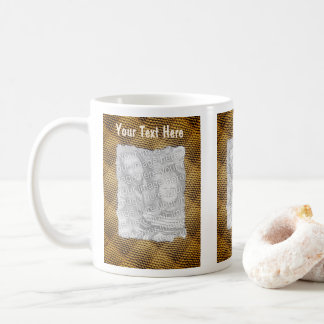 Mug Cadre Motif Snakeskin Photo personnalisée