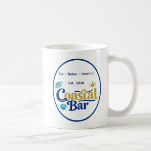 Mug Cadre ovale Azure Retreat de Custom Coastal Bar