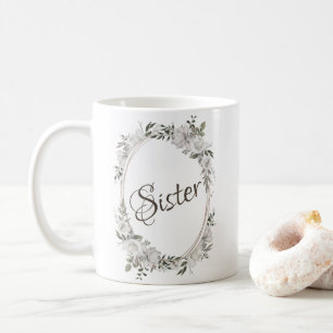 Mug Cadre ovale vintage rose gold Chic Sœur