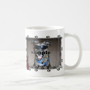 Mug Cadre Photo Empreintes de Patte de Chien