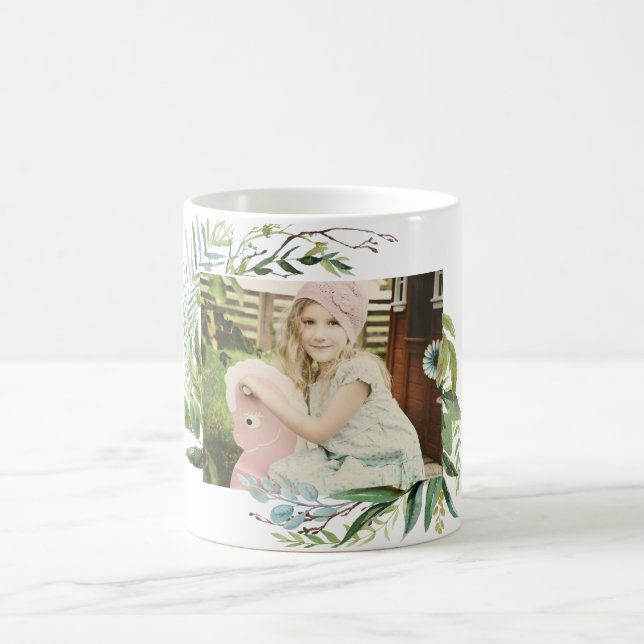 Mug Cadre vert avec photo (Centre)